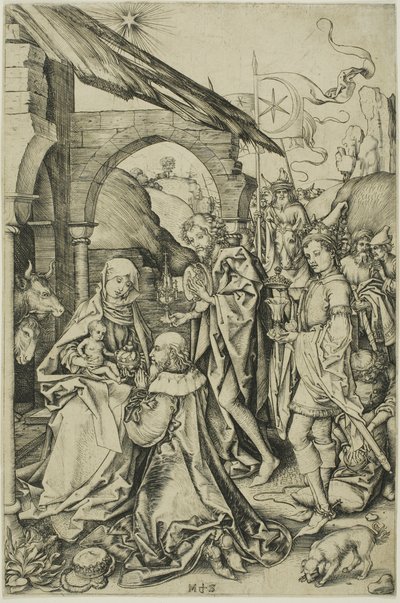 The Adoration of the Magi, from The Life of Christ by Martin Schongauer