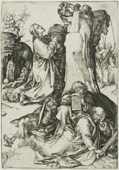 The Agony in the Garden, from The Passion by Martin Schongauer