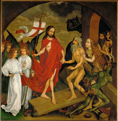 The Descent to Limbo by Martin Schongauer