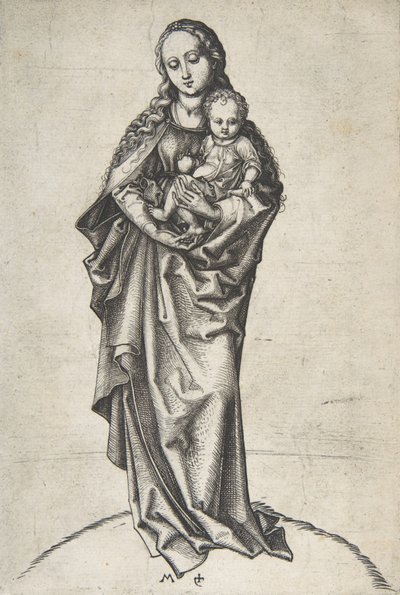 Virgin and Child with an Apple, ca. 1475 by Martin Schongauer