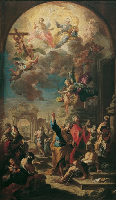 The Apostles Peter and John Healing a Lame Man by Martino Altomonte
