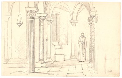 Crypt of the Cathedral, Otranto by Martinus Rørbye