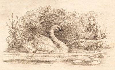 Illustration for "Fifty Fables for Children" by Hey by Martinus Rørbye
