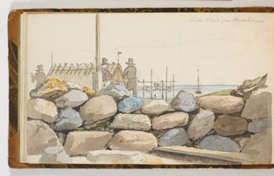 Coastal Landscape with Large Stones in the Foreground by Martinus Rørbye