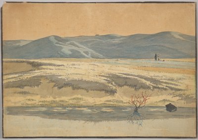 Landscape near Bangsbo, North Jutland, with Two Figures by Martinus Rørbye
