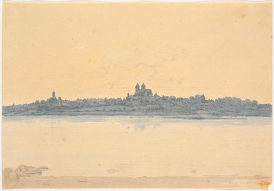 Viborg Seen from Asmild Klosterhave near Søndersø by Martinus Rørbye