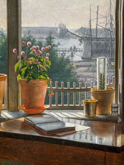 View from the Artist’s Window (detail) by Martinus Rorbye