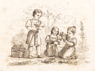 Illustration for "Fifty Fables for Children" by Hey by Martinus Rørbye