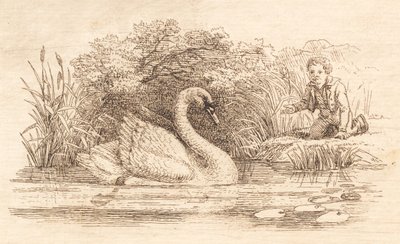 Illustration for "Fifty Fables for Children" by Hey by Martinus Rørbye