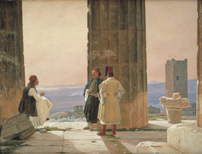 The View from the Temple of Athena on the Acropolis by Martinus Rørbye
