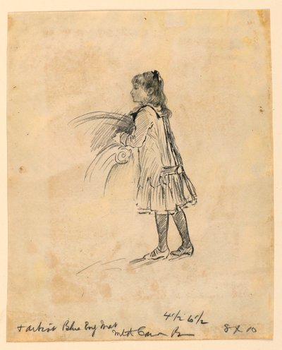 Marian Hague as a Child, 1883 by Mary A. Hallock Foote