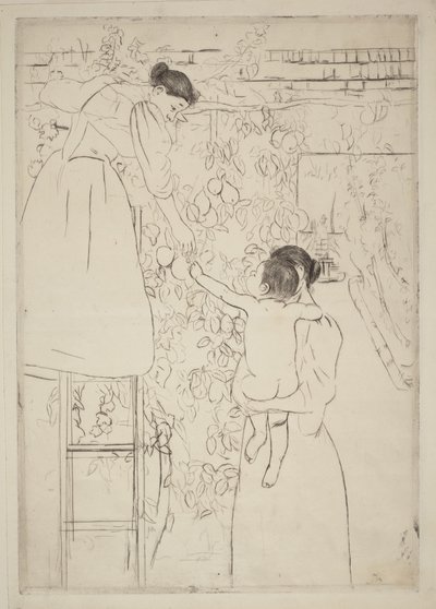 Gathering Fruit by Mary Cassatt