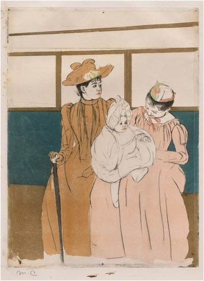In the Omnibus by Mary Cassatt