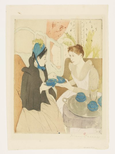 The Afternoon Tea by Mary Cassatt