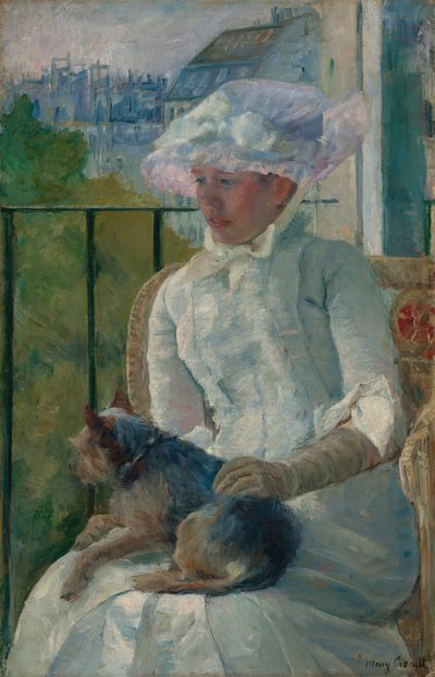 Young Girl at a Window by Mary Cassatt