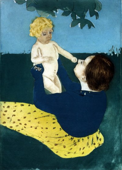 Under the horse chestnut tree by Mary Stevenson Cassatt