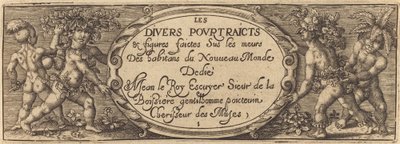 The Various Portraits and Figures I (Title Page) by Master AD