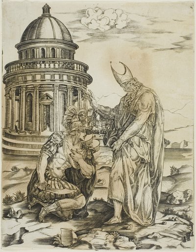 St. Ambrose and the Emperor Theodosius by Master IRs