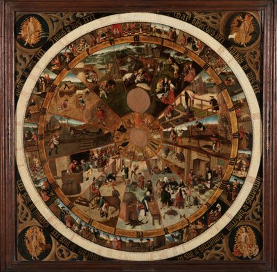 Hour and Day Dial Originating from Brabant by Master Leuvens