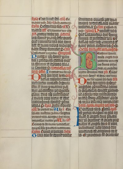 Decorated Initial B by Master Michael