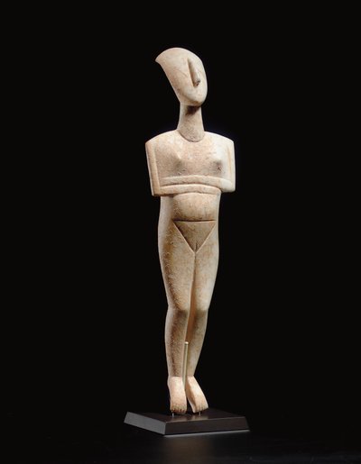 Cycladic reclining female figure, name-piece of the Schuster Master, Early Cycladic II, c.2400 BC by Master Schuster
