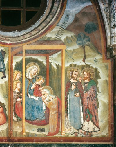 The Adoration of the Maji by Master Trecentesco of Sacro Speco School