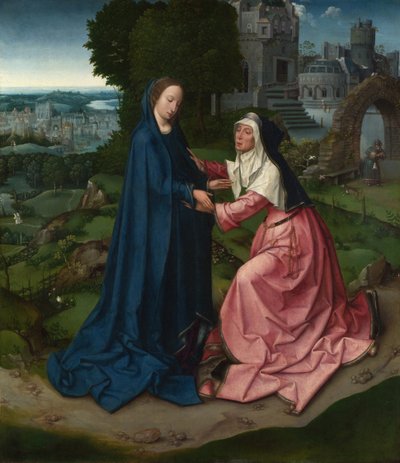 The Visitation of the Virgin to Saint Elizabeth. Panel from an Altarpiece by Master of 1518