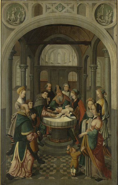 Panel of an Altarpiece with Circumcision of Christ by Master of Alkmaar