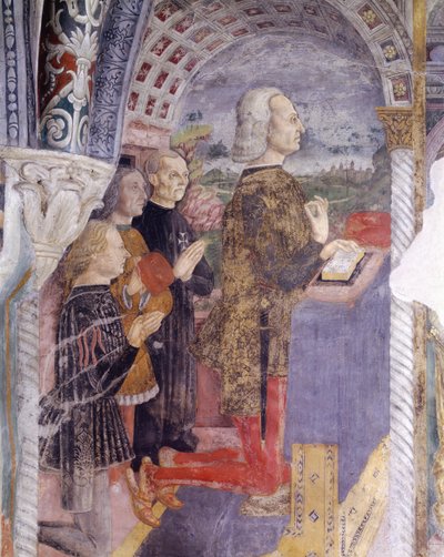 Fresco in chapel at Basilica of Santa Maria Assunta, Serralunga di Crea by Master of Crea