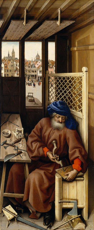 Annunciation Triptych (Merode Altarpiece) by Master of Flémalle