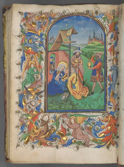 Book of Hours (Use of Utrecht): fol. 221v, Adoration of the Magi by Master of Gijsbrecht van Brederode