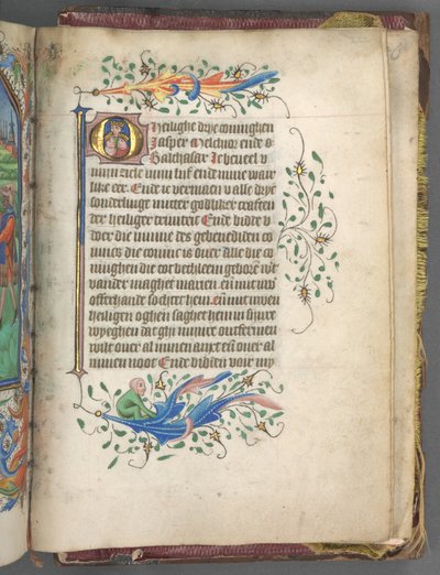 Book of Hours (Use of Utrecht): Initial with Three Kings by Master of Gijsbrecht van Brederode