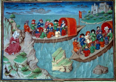 Frederic II of the Holy Empire Leaving Sicily by Master of Jean Mansel