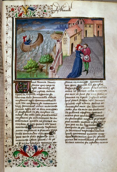 The Departure (from the Decameron) by Master of Jean Mansel