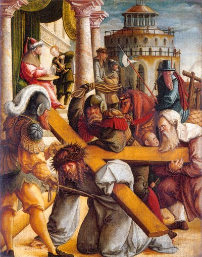 Christ Carrying the Cross and Pilate Washing His Hands by Master of Messkirch