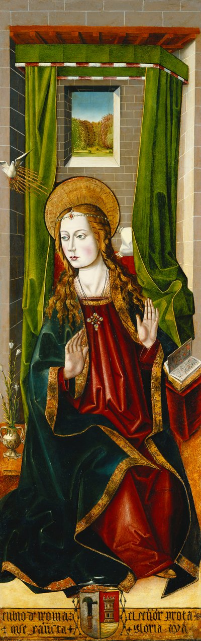 The Assumption of the Magdalen; and The Annunciation by Master of Santa Maria de la
