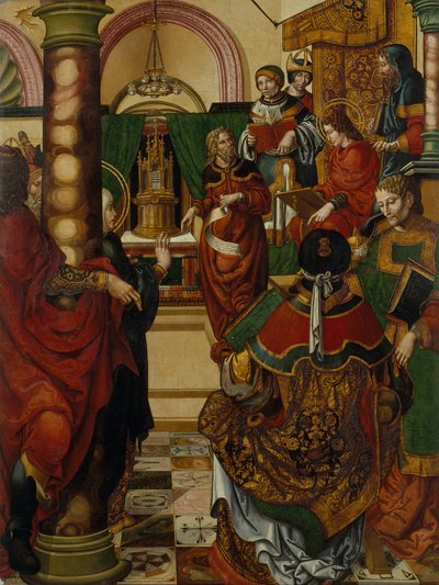 Jesus Amongst the Doctors of the Law by Master of Sigena