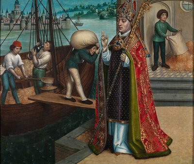 The Miracle of the Grain, from the Altarpiece of St. Nicholas by Master of The Legend of St. Lucy