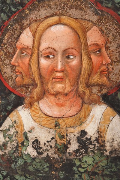 The Three Faced Trinity and the Tree of Life (detail), c.1420 by Master of Vignola