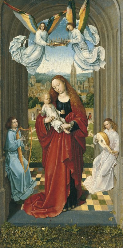 The Virgin and Child between Angels by Master of the André Madonna