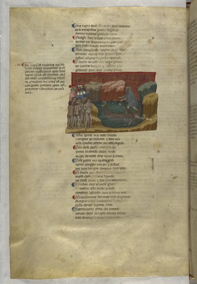 Divine Comedy: Inferno, Purgatorio, Paradiso, with a Short Latin Commentary; the Capitolo by Master of the Antiphonar of Padua