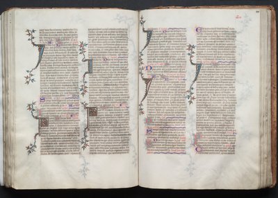 The Gotha Missal: Fol. 101r, Text, c. 1375 by Master of the Boqueteaux