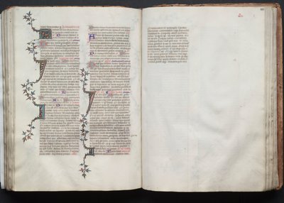 The Gotha Missal: Fol. 102r, Text, c. 1375 by Master of the Boqueteaux