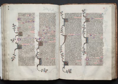 The Gotha Missal: Fol. 84r, Text, c. 1375 by Master of the Boqueteaux
