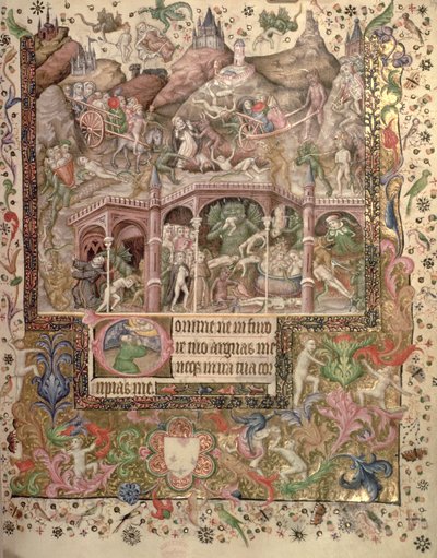 Vision of Hell (from a Book of Hours, c.1407) by Master of the Brussels Initials