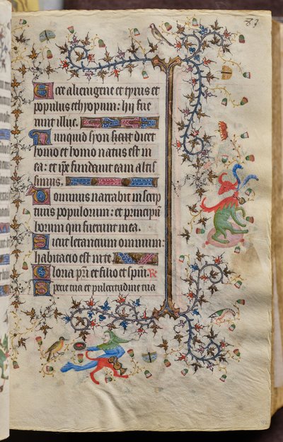 Hours of Charles the Noble, King of Navarre (1361-1425): fol. 42r, Text by Master of the Brussels Initials and Associates