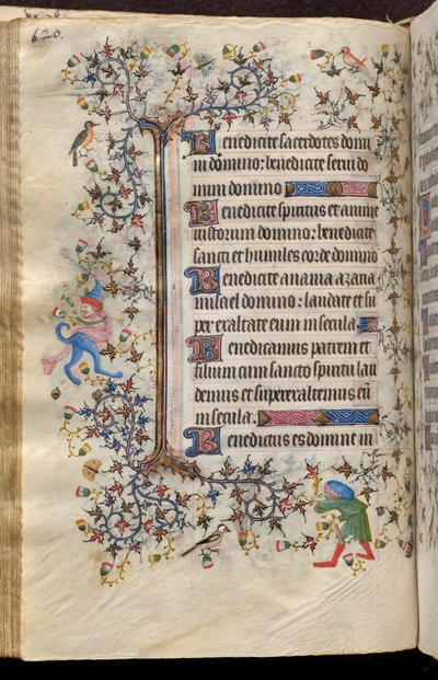 Hours of Charles the Noble, King of Navarre (1361-1425): folio 60v, Text by Master of the Brussels Initials and Associates