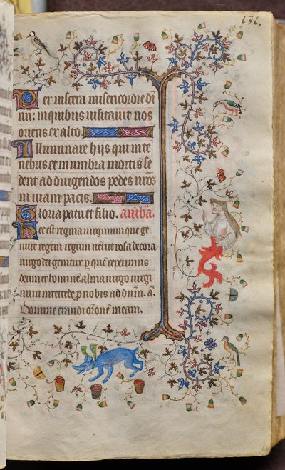 Hours of Charles the Noble, King of Navarre (1361-1425): fol. 66r, Text by Master of the Brussels Initials and Associates