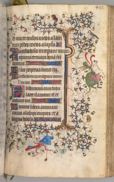 Hours of Charles the Noble, King of Navarre: fol. 203r, Text by Master of the Brussels Initials and Associates