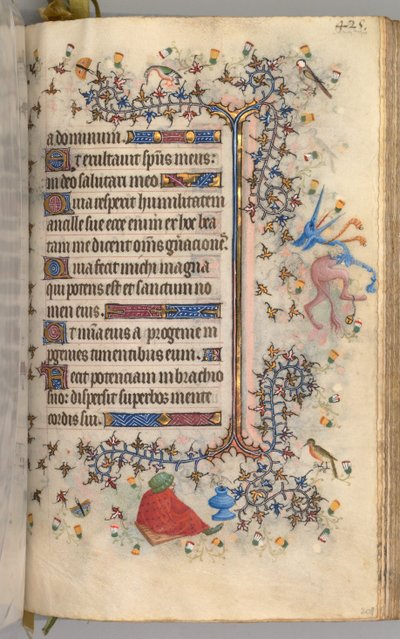 Hours of Charles the Noble, King of Navarre 1361-1425: fol. 207r, Text, c1405 by Master of the Brussels Initials and Associates